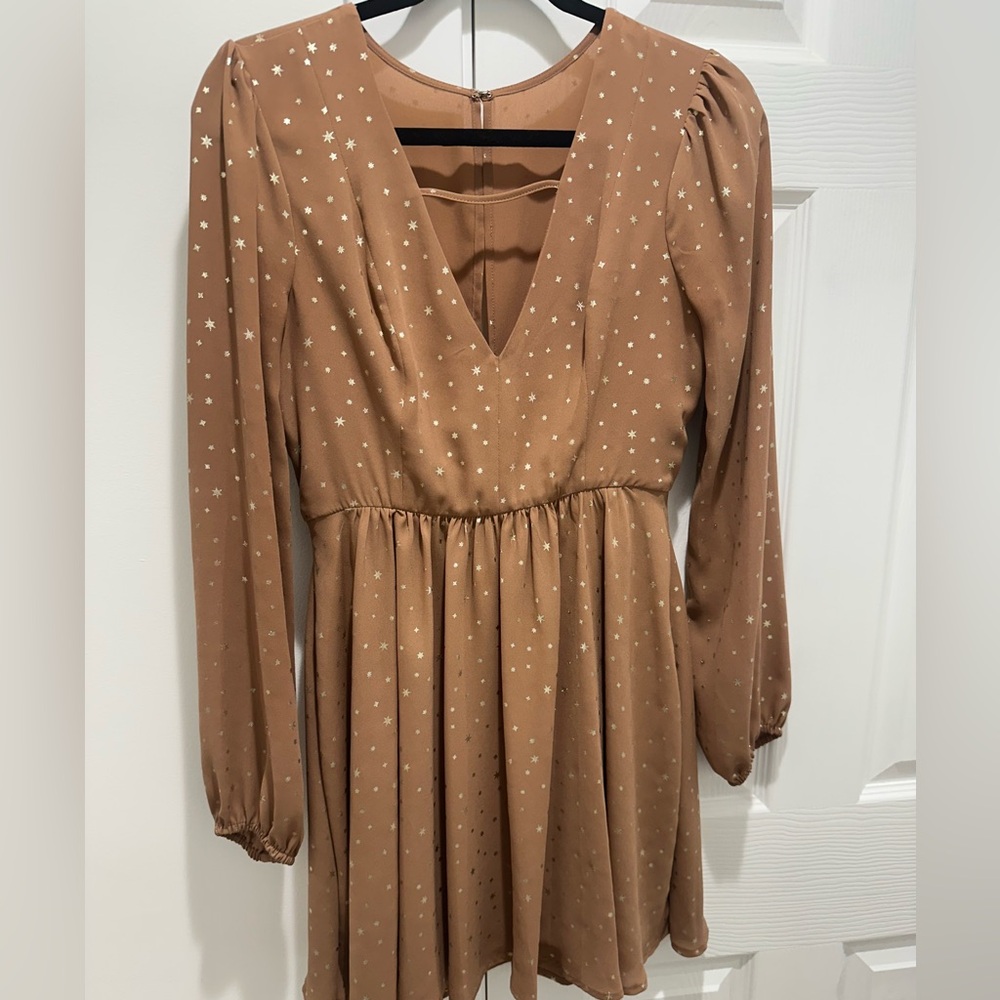 BCBGeneration Brown Star Mini Dress